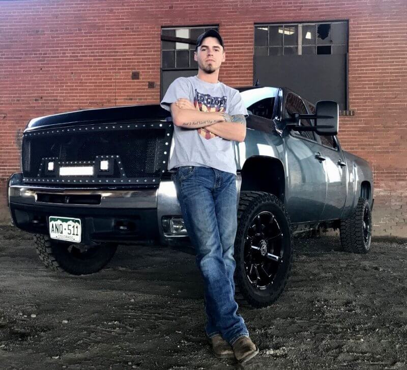 Ryan Marshall and his truck