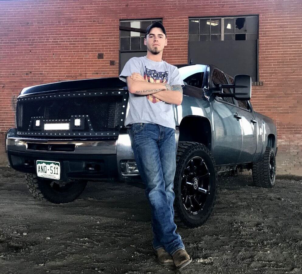 Ryan Marshall and his truck